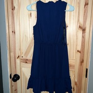 Izod ruffle a-line dress